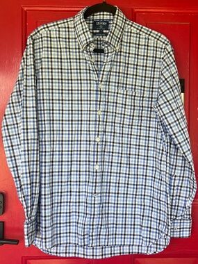 TM Lewin Jermyn Street London Men's Shirt Medium Egyptian Cotton Business Casual